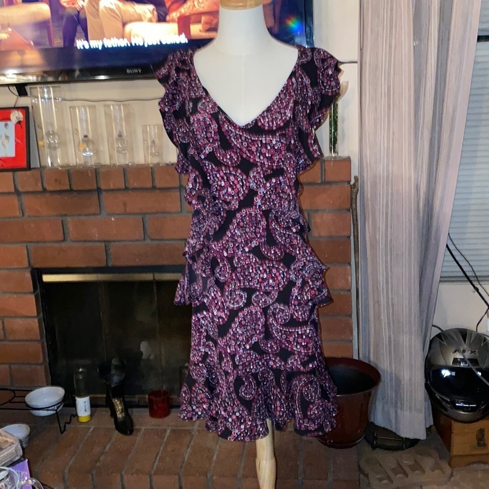 BX43 Michael Kors dress with ruffles